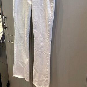 L"AGENCE SELMA BOOT CUT WHITE JEANS SIZE 31